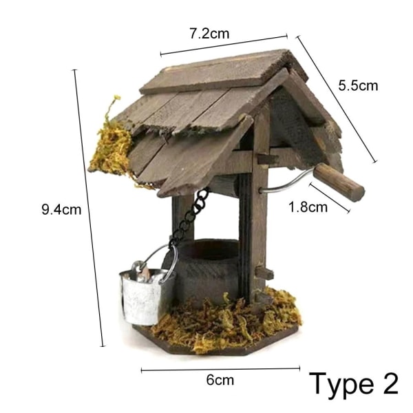 Miniature Chicken Coop Wood Arch Bridge TYPE 2 TYPE 2