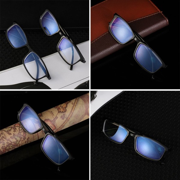 Nærsynthetsbriller blå film ultralett harpiks SVART STYRKE 300