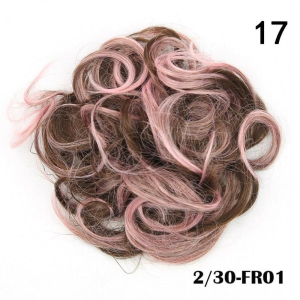 Hair Bun Hair Extension Curly Scrunchie 17