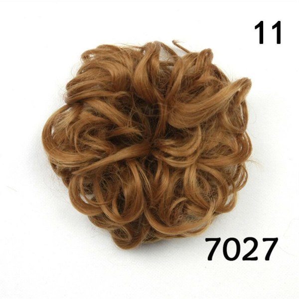 Hair Bun Hair Extension Curly Scrunchie 11