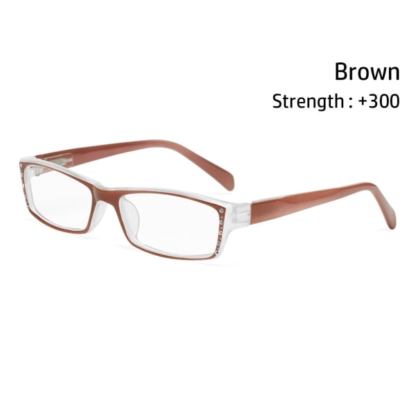 Læsebriller Anti-Blue Light Briller BROWN STRENGTH 300 fede | Fyndiq