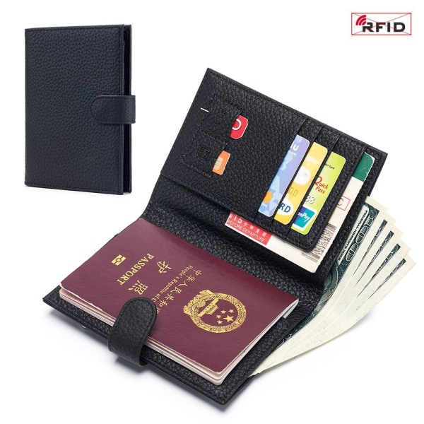RFID passfodral RFID- cover SVART Black