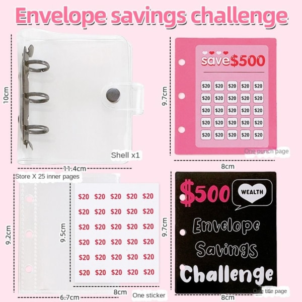 Mini Binder Savings Challenge Savings Challenges Sheets 3 3 3
