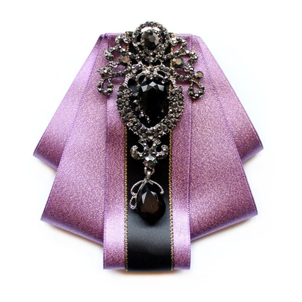 Cross Bowtie skjorte slips LILLA Purple
