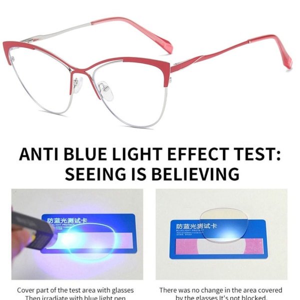 Anti-blått lys briller Firkantede briller SVART GULDSTIL 2 Black goldStyle 2