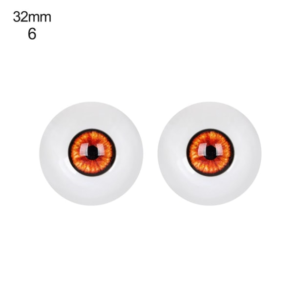 1 par Glass Eyes Eyeball 32MM6 6