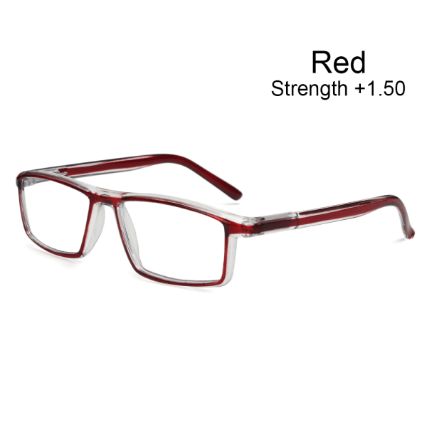 Köp Läsglasögon Presbyopiska glasögon Glasögon RÖD STYRKA +1,50 | Fyndiq