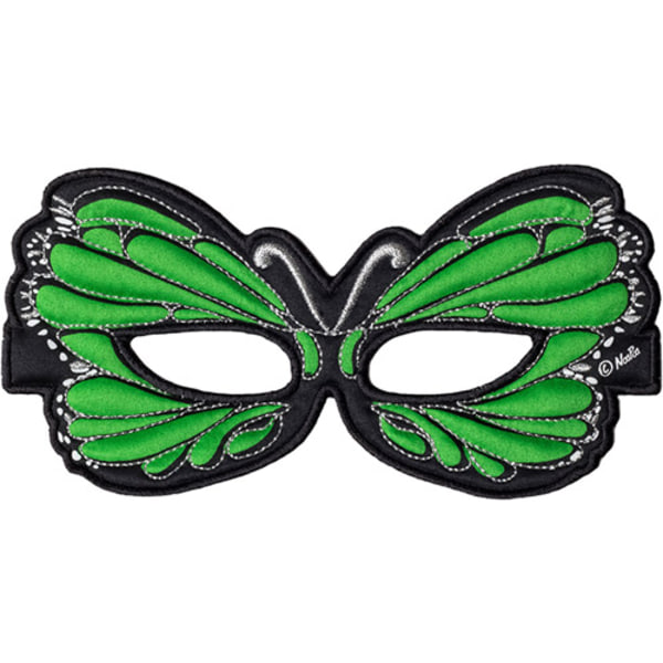 Ansiktsmask - grön fjäril Grön