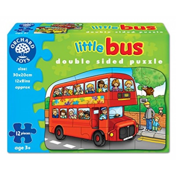 Dubbelsidigt pussel Little Bus från Orchard Toys