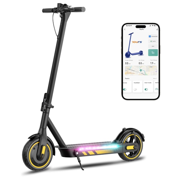 V10PRO 2025 Elscooter Elsparkcykel 40km/h elcykel scooter kickbike Svart