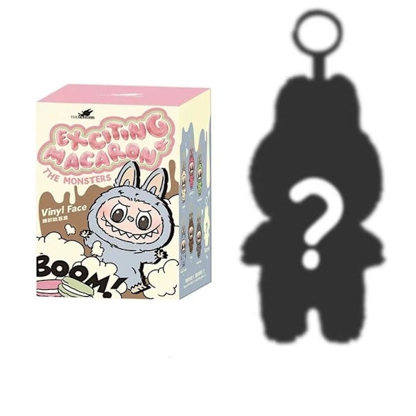POP MART Labubu The Monsters – Exciting Macaron Blind Box 17 cm Vinylfigur Samlarobjekt MultiColor 1PACK MACAROON