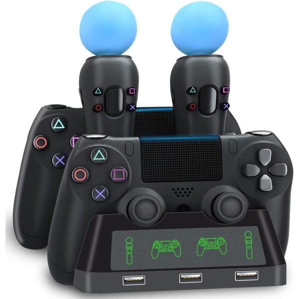 Playstation VR / PS4 Laddstation dockstation Handkontroll laddni