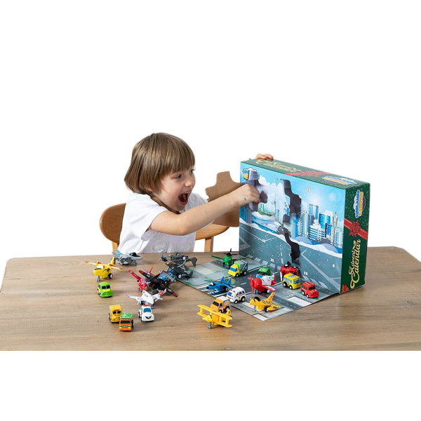 Adventskalendrar Toy for Kid, Cars & Planes /Bilar Flygplan 24st (Bilar + Flygplan) Julkalender
