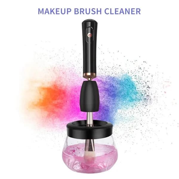 USB-opladelig makeupbørstrenser - Rengør makeupbørster White