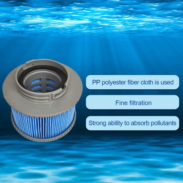 Filter til oppustelige MSpa pools 4-pak - MSPA FD2089 Green
