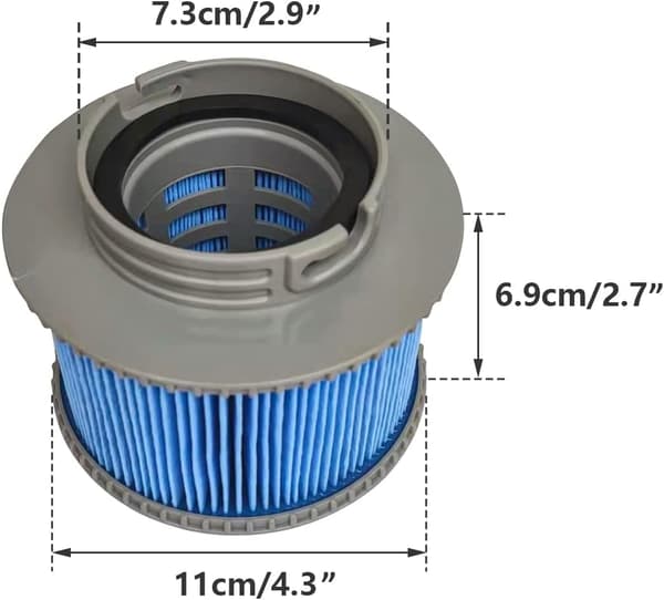 Filter til oppustelige MSpa pools 4-pak - MSPA FD2089 Green