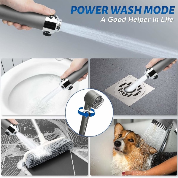 Duschmunstycke med handdusch öka trycket i din dusch Grafitgrå