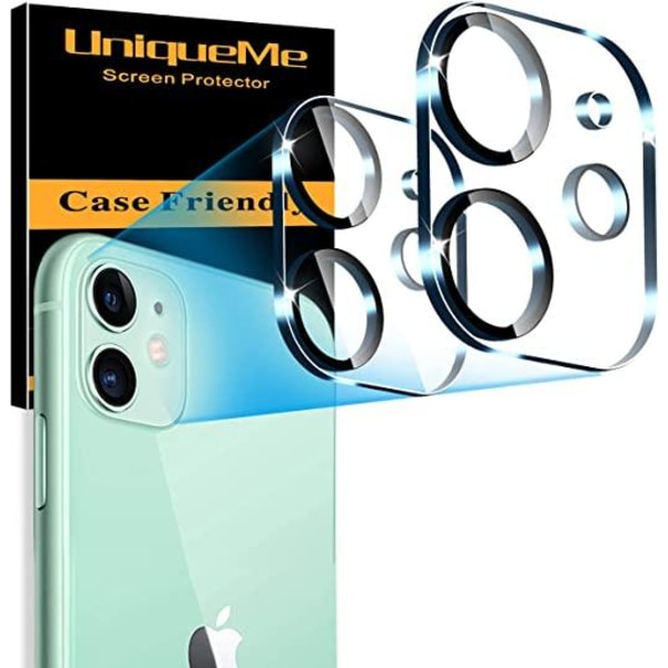 2-Pack C4U® kompatibel iPhone 11 Kamera linsskydd i härdat glas