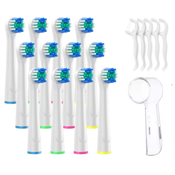 18 pakkauksen sarja yhteensopivat hammasharjaspäät sähköhammasha White 18-Pack (inklusive tandborsthuvuden)