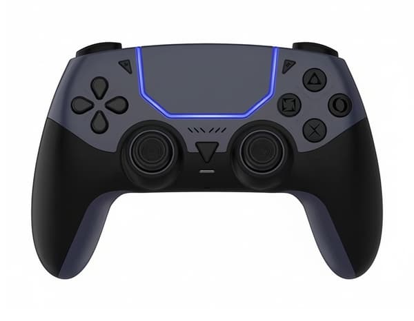 Trådlös Handkontroll Kompatibel med PS5 & PS5 Slim – Programmerbara Knappar, 1000mAh, USB-C grå