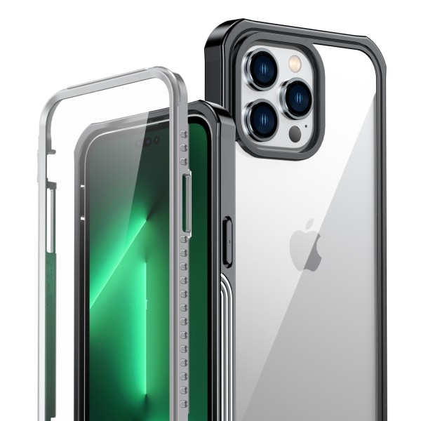 C4U® Stødfast forsvar - iPhone 14 Pro Max - Støddæmper Taske 3i1 Black iPhone 14 Pro Max (6.7)