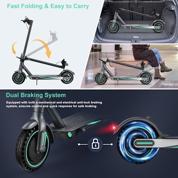 2024 - OOK-TEK V8 KickScooter Sähköpotkulauta - 30 km/h sähköpyörä Blue