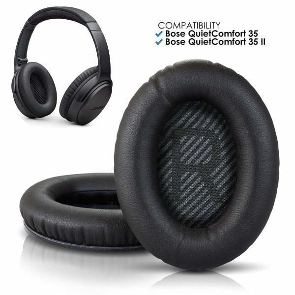 Bose Quiet Comfort 35 - QC35 kompatible ørepuder - sort Black e9d2 | Black  | 32 | Fyndiq