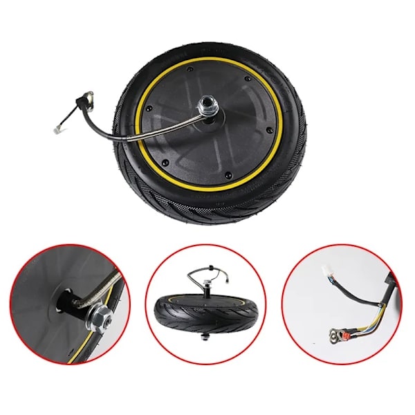Original motor til Segway Ninebot G2 Max el-scooter, dæk inkluderet. Black