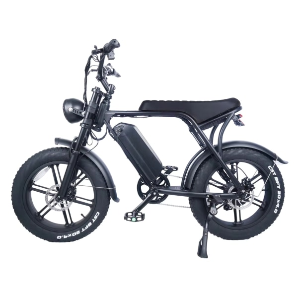 2024 - Elcykel - Ebike - V8 750W 48V 15ah - 40-60km Black