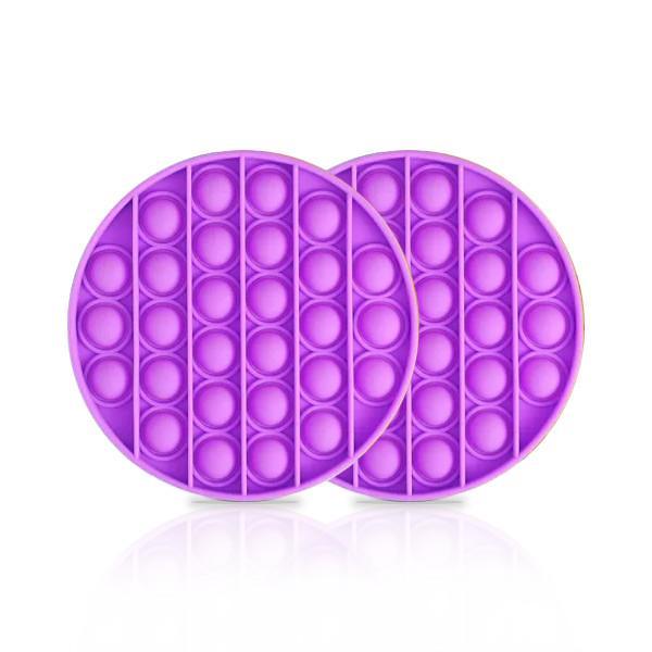 2-Pack Pop It - Fidget Toys - Flera Färger - Lila Purple 2pack - Purple