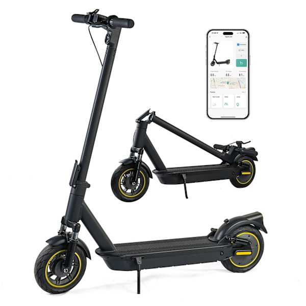 W4MAX 2025 KickScooter El-løbehjul 33 km/t elcykel scooter sparkcykel Black