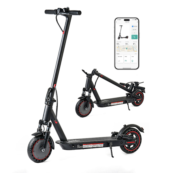 W4PLUS 2025 KickScooter Elsparkcykel 30km/h elcykel scooter kickbike Svart