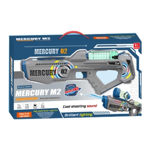 Mercury M2 Helautomatisk elektrisk vattenpistol med ljuseffekt grå