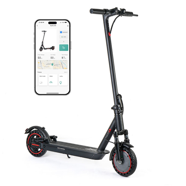 W4PLUS 2025 KickScooter Elsparkcykel 30km/h elcykel scooter kickbike Svart