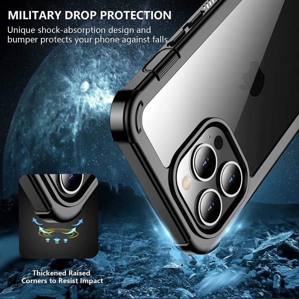 C4U® iskunkestävä puolustus - iPhone 13 Pro Max - iskunkestävä Black iPhone 13 Pro Max (6.7)