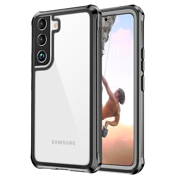 C4U® Stødfast forsvar - Galaxy S22 - Støddæmper Taske 3i1 Black Galaxy S22 - 6.1