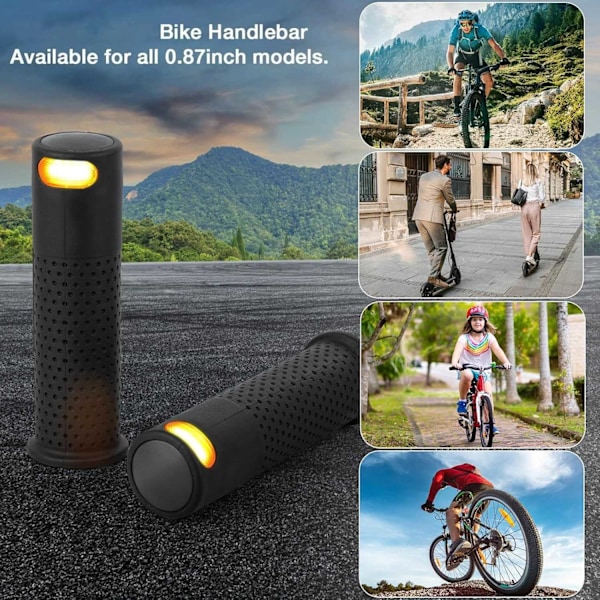 2024 El-løbehjul Blinklys med fjernbetjening Xiaomi M365 Segway Ninebot G30 Black