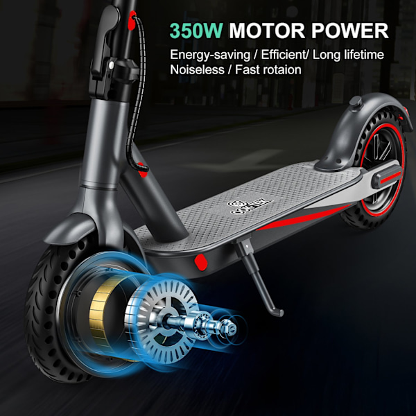 2024 - OOK-TEK V8 KickScooter Elsparkcykel - 30 km/t elcykel Grey