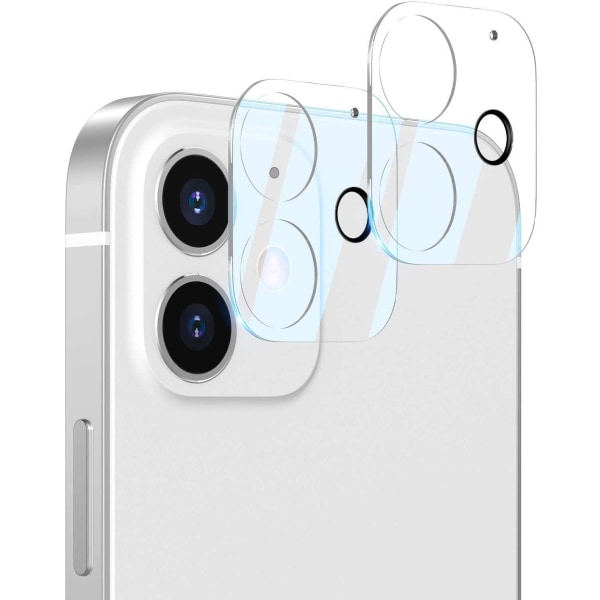 C4U® 2-Pack linsskydd för iPhone 12 Mini Kamera i härdat glas Transparent iPhone 12 Mini