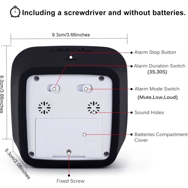 Visual Timer 60min - luokkahuone lapsille Black