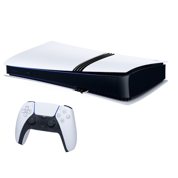 PlayStation 5 Pro – Oplev Spil på et Nyt Niveau - 2TB - 4K & 8K - Game Boost PS4 White