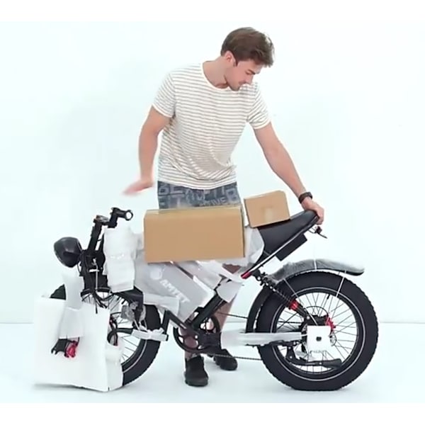 2025 - Elcykel - Ebike - S8 OOK-TEK 1000W 48V 17.5ah - 45km Svart