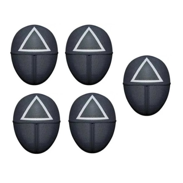 5-Pack Squid Game Cosplay Halloween Mask Triangle Black