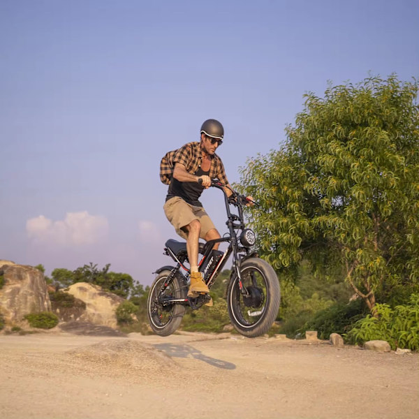 2025 - Elcykel - Ebike - S8 OOK-TEK 1000W 48V 17.5ah - 45km Svart