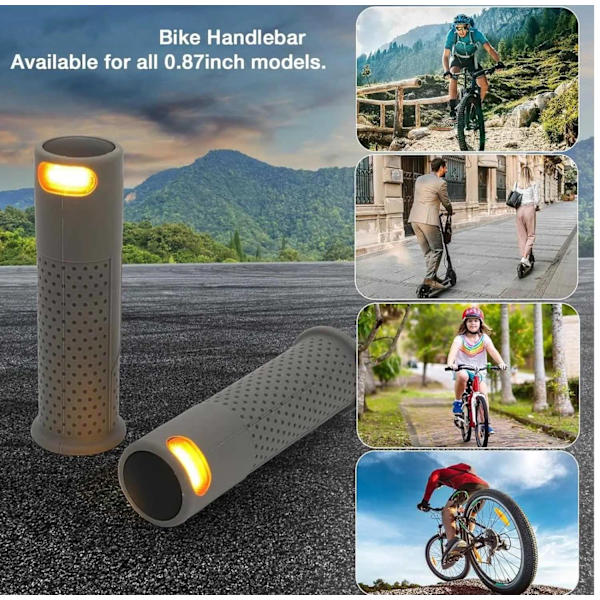 2025 Elsparkcykel Blinkers med fjärrkontroll Xiaomi M365 Segway Ninebot G30 grå