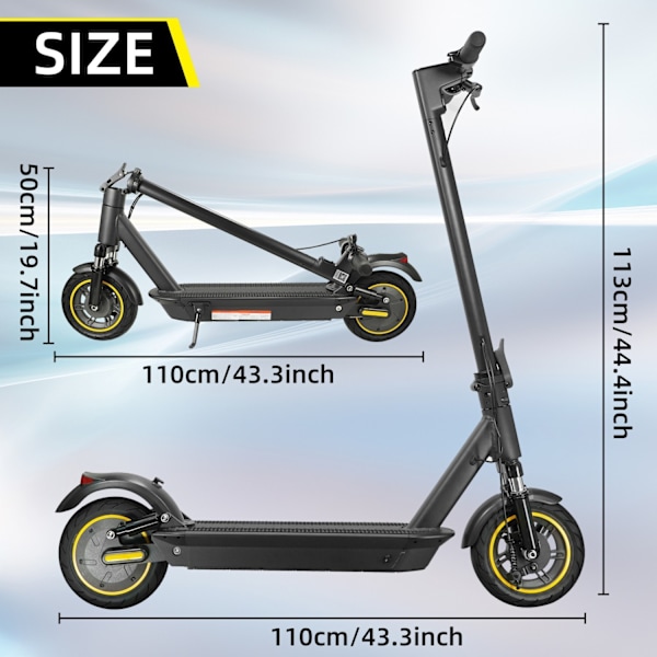 W4MAX 2025 KickScooter Elsparkcykel 33km/h elcykel scooter kickbike Svart