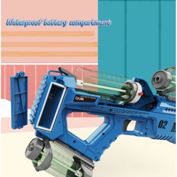 Mercury M2 Helautomatisk elektrisk vattenpistol med ljuseffekt Blå