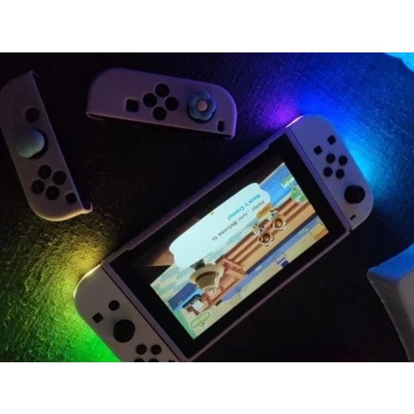 Handkontroll LED kompatibel med JoyCon Nintendo Switch Red RED/BLUE