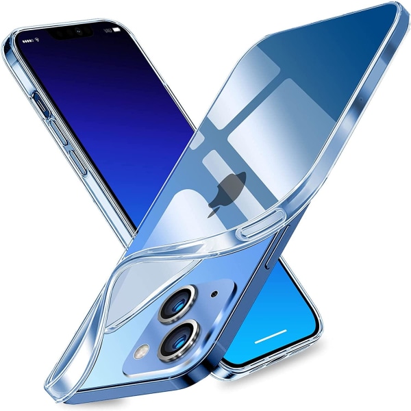 iPhone 13 [7-PACK] 6x Härdat glas + Lins + 1x Silkon Skal TPU Transparent iPhone 13 