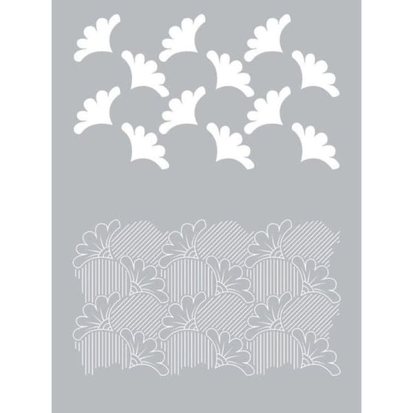 Vax polymerlera stencil 15,3 x 11,4 cm Grå